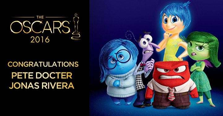 Congratulations Animation Mentor Alumni: Inside Out Oscar Win