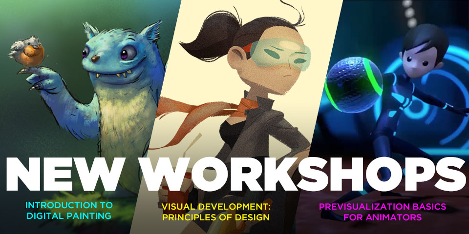3 New Animation Mentor Workshops!