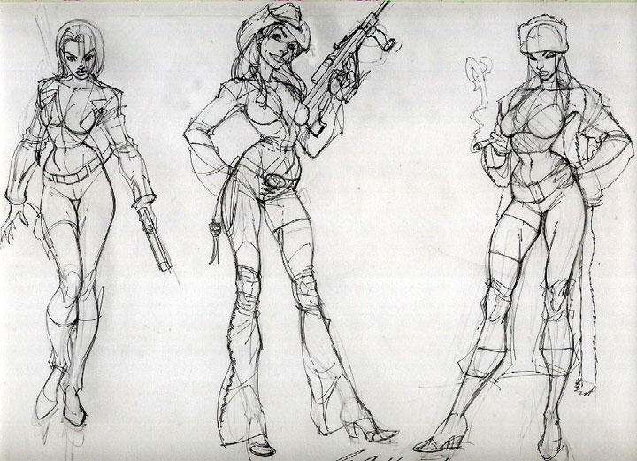 J ScottCampbell danger girl sketches