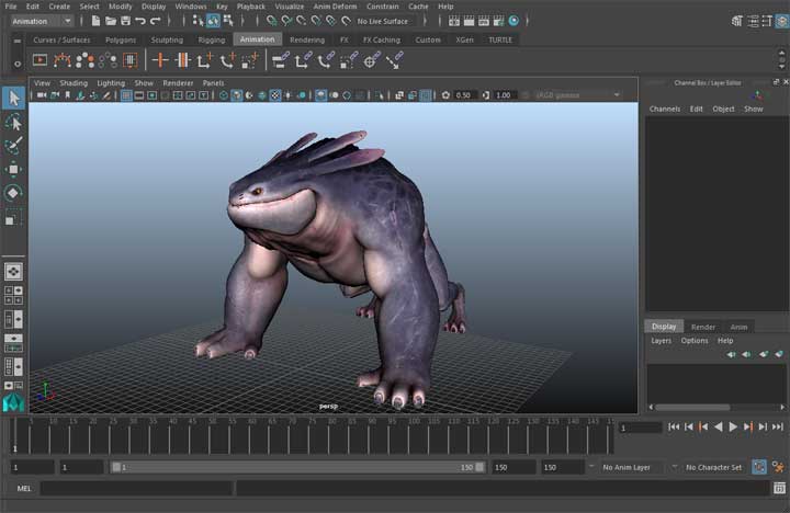 Maya 2016 Interface