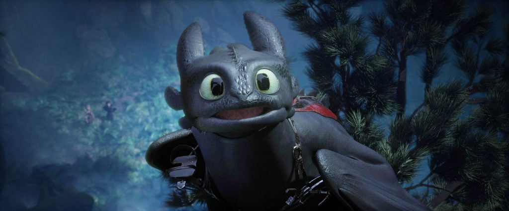 Toothless in How to Train Your Dragon: The Hidden World