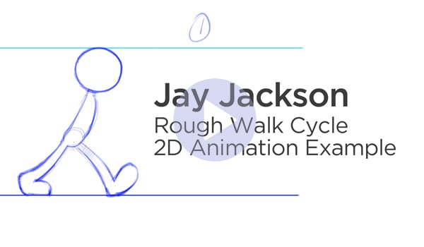 Jay Jackson Walk Cycle Example 2D Animation