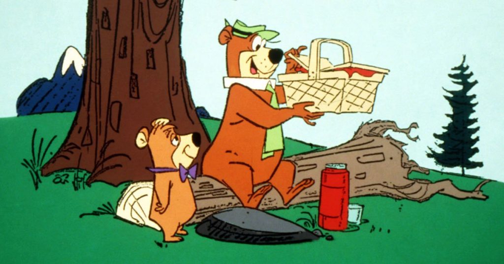 Yogi Bear was a famous saturday morning cartoon from the 60s